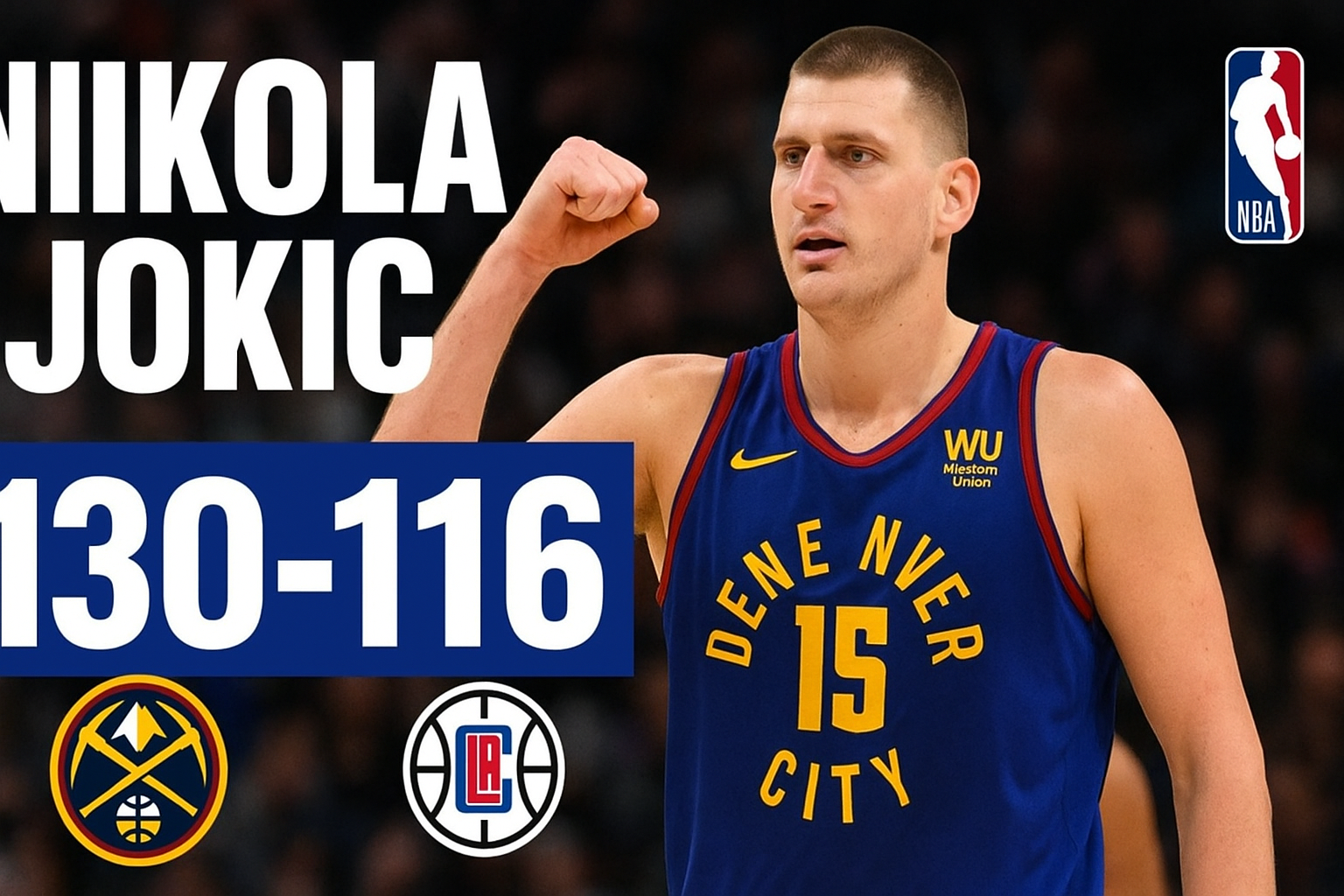 Nikola Jokic scores 55 points against LA Clippers — Denver Nuggets NBA 2025 highlights